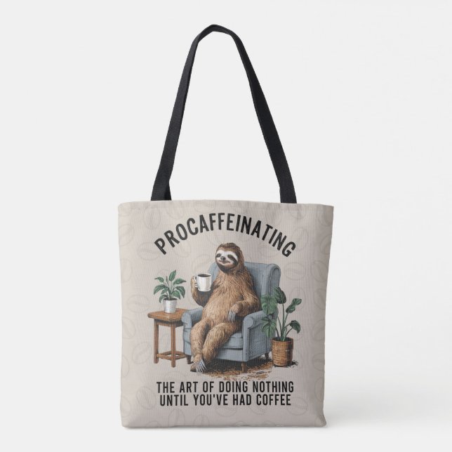 Sloth Coffee Tasche (Rückseite)