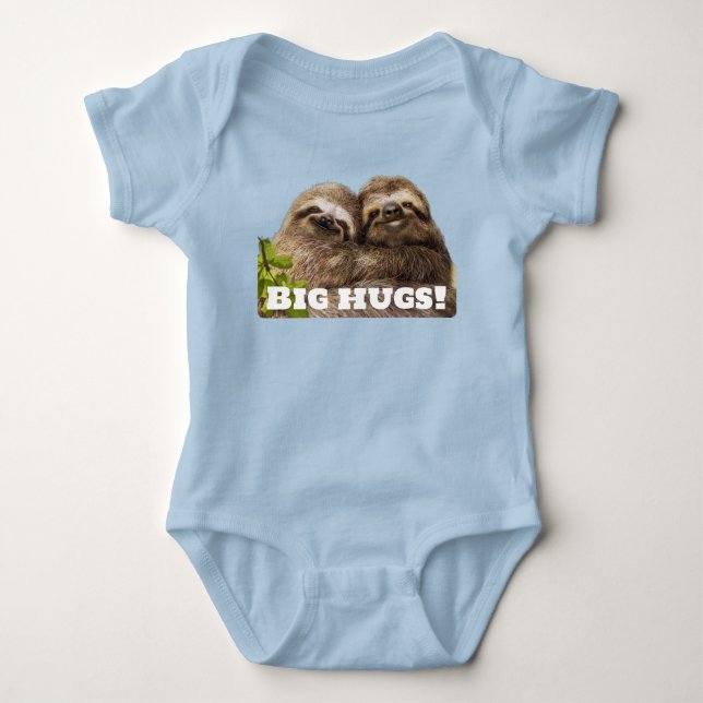 Sloth Couple Baby Strampler (Vorderseite)