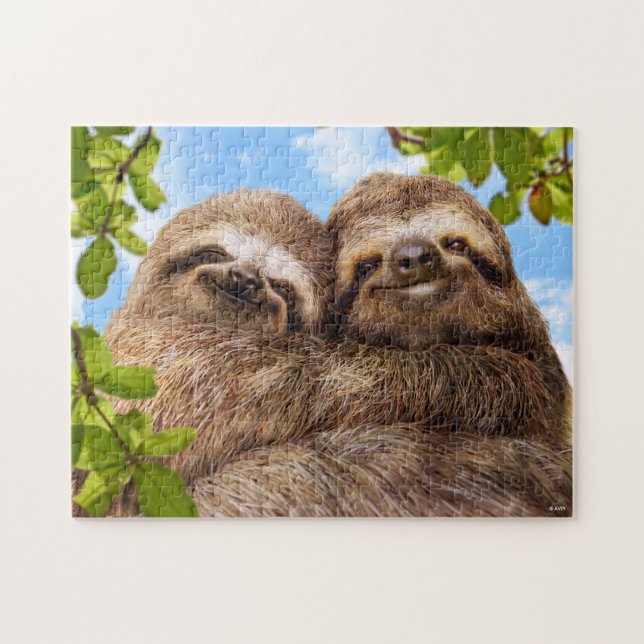 Sloth Couple Puzzle (Horizontal)