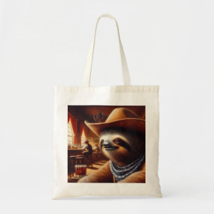 Sloth Cowboy in Saloon Tragetasche