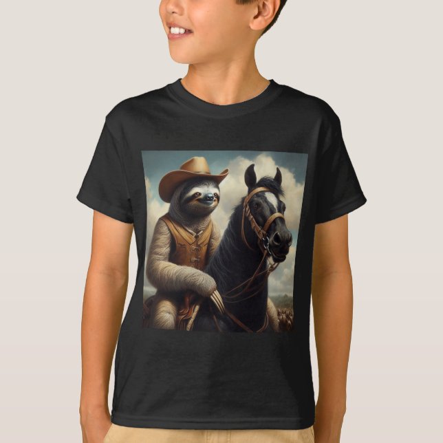 Sloth Cowboy T-Shirt (Vorderseite)