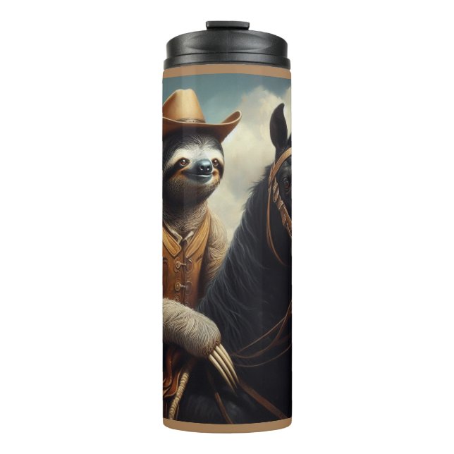 Sloth Cowboy Thermosbecher (Vorderseite)