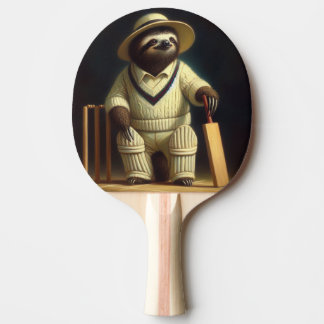 Sloth Cricket Player Tischtennis Schläger