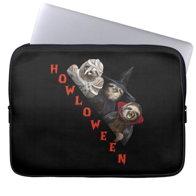 Sloth Custom Happy Halloween Shirt Sloth Graphic Laptopschutzhülle (Vorderseite)