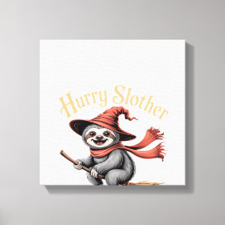 Sloth Cute Halloween Witch Funny Essential T-Shirt Leinwanddruck