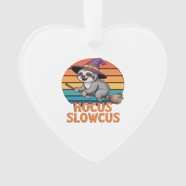 Sloth Cute Witch Funny Halloween Essential T-Shirt Ornament (Vorderseite)