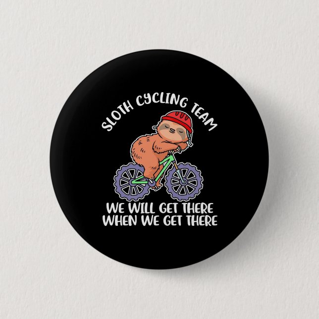 Sloth Cycling Team Button (Vorderseite)