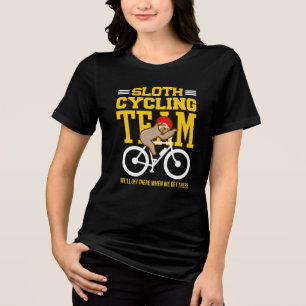 Sloth Cycling Team Wir kommen an die sonnigen Slot Tri-Blend Shirt