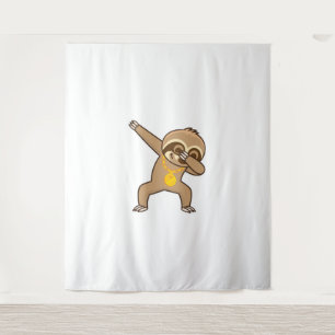 Sloth dab wandteppich