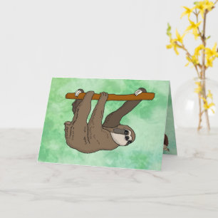 Sloth Design Grußkarte Karte