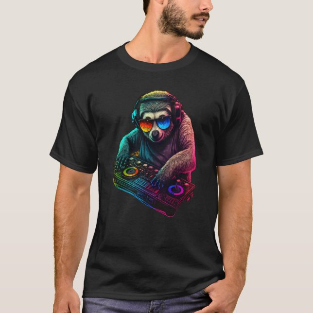 Sloth DJ  6 T-Shirt (Vorderseite)