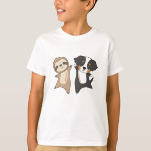 Sloth Dog Bernese Mountain Dog Niedlicher Tiere T-Shirt