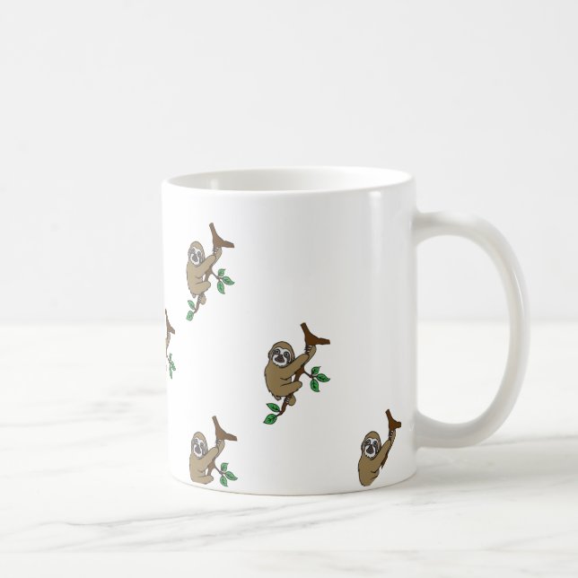 Sloth-Druck-Tasse Kaffeetasse (Rechts)
