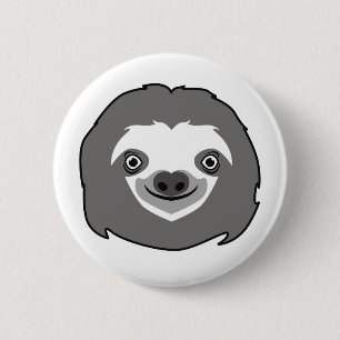 Sloth Face Button