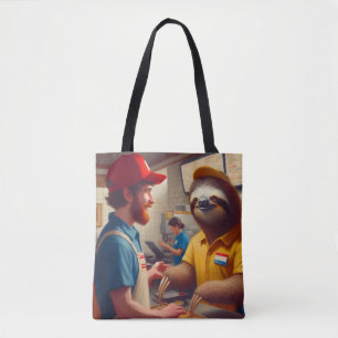 Sloth Fast Food Worker