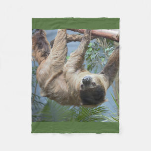 Sloth-Foto Fleecedecke