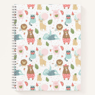 Sloth & Friends Pattern Notizbuch