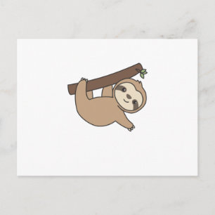 Sloth Funny Relaxed Niedlicher Tiere für Kinder Postkarte