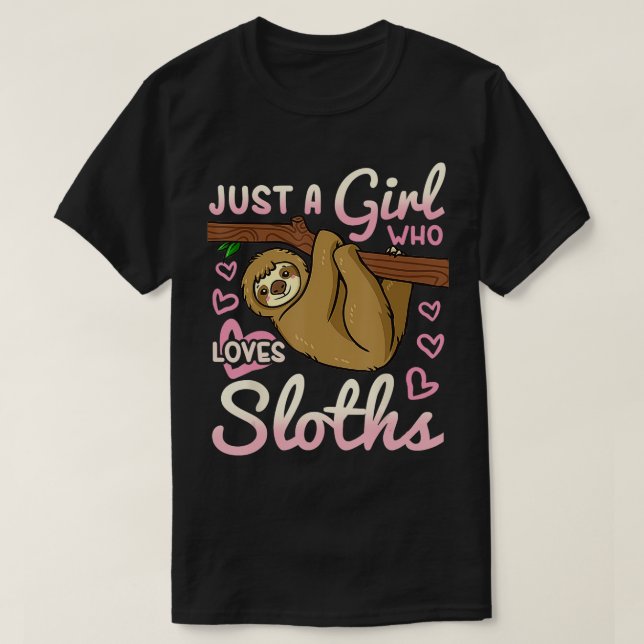 Sloth Girl TShirt (Design vorne)