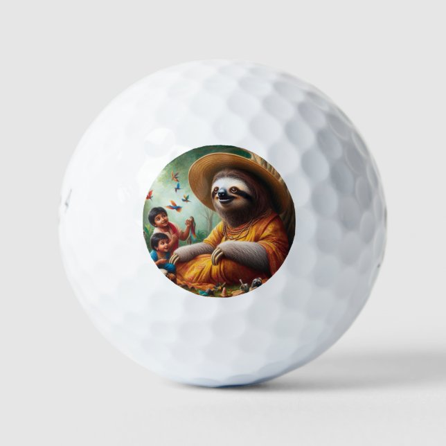 Sloth Grandma Golfball (Vorderseite)
