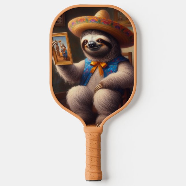 Sloth Grandpa Pickleball Schläger (Vorderseite)