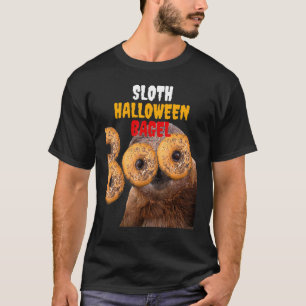 Sloth Halloween Bagel U2013 Funny Food and Animal T-Shirt
