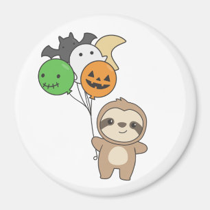 Sloth Halloween Balloons Kids Niedlicher Tiere Magnet