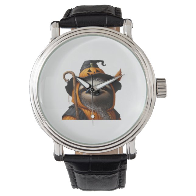 Sloth Halloween Classic T - Shirt Armbanduhr (Vorderseite)