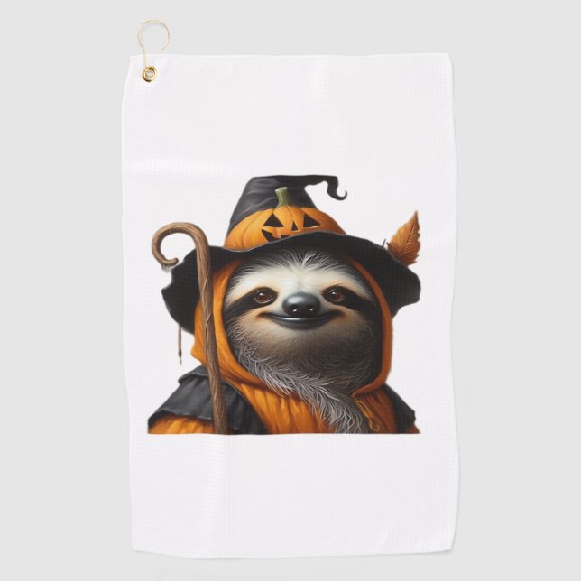 Sloth Halloween Classic T - Shirt Golfhandtuch (Vorderseite)