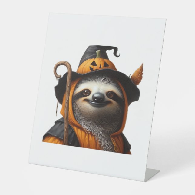 Sloth Halloween Classic T - Shirt Sockelschild (Vorderseite)