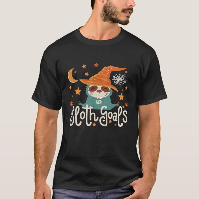 Sloth Halloween Goals Classic T - Shirt (Vorderseite)