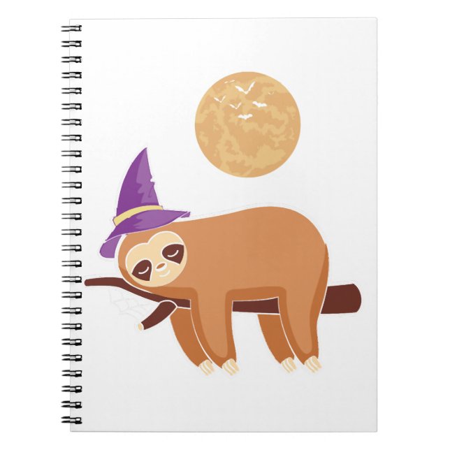 sloth halloween, halloween sloth notizblock (Vorderseite)