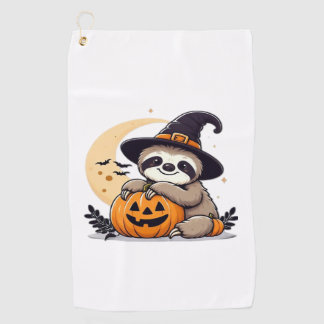 Sloth Halloween Motif Cute Classic T-Shirt Golfhandtuch