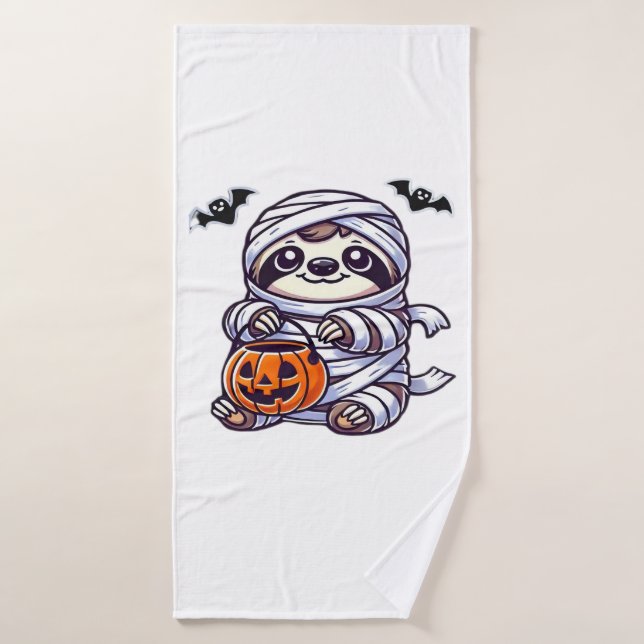 Sloth Halloween Mummy Kids Women Men Sloth Classic Badehandtuch (Badehandtuch)