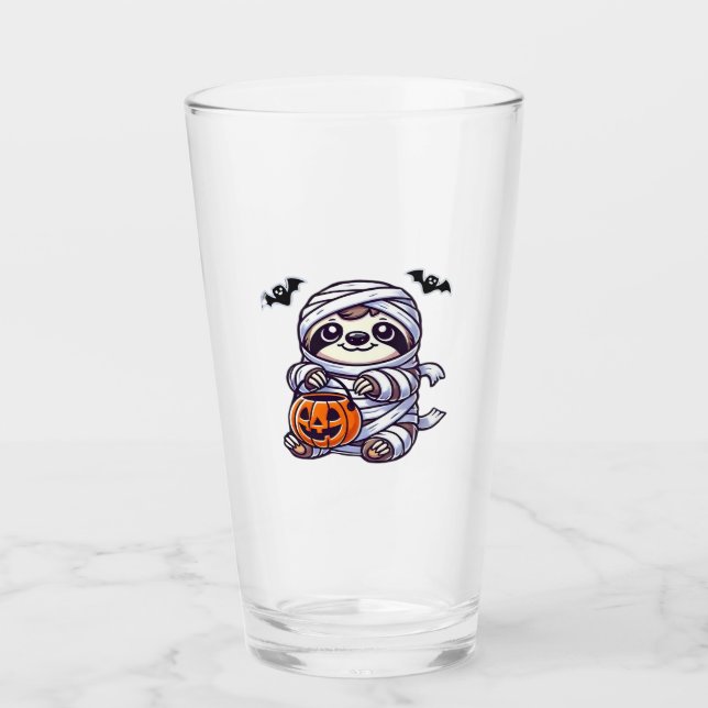 Sloth Halloween Mummy Kids Women Men Sloth Classic Glas (Vorderseite)