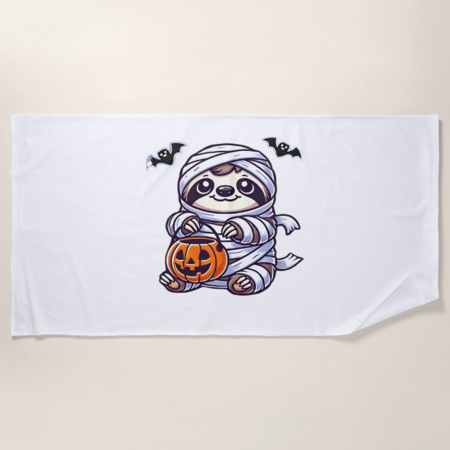 Sloth Halloween Mummy Kids Women Men Sloth Classic Strandtuch (Vorderseite)