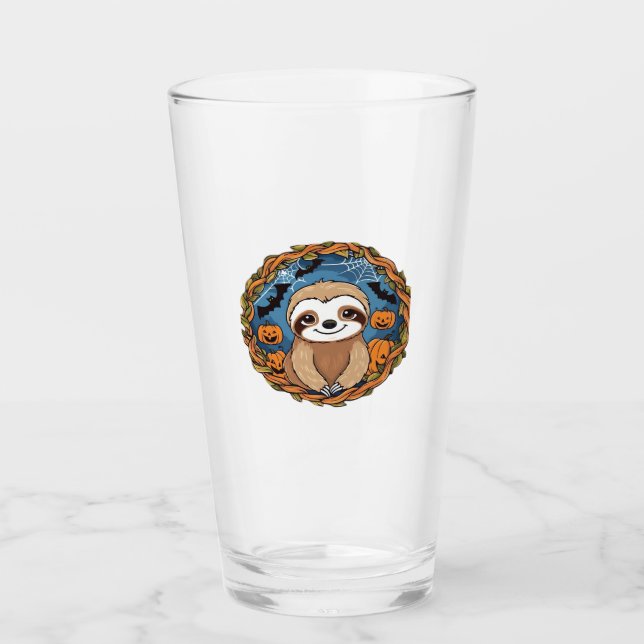 sloth, halloween, october, autumn, thanksgiving Ov Glas (Vorderseite)