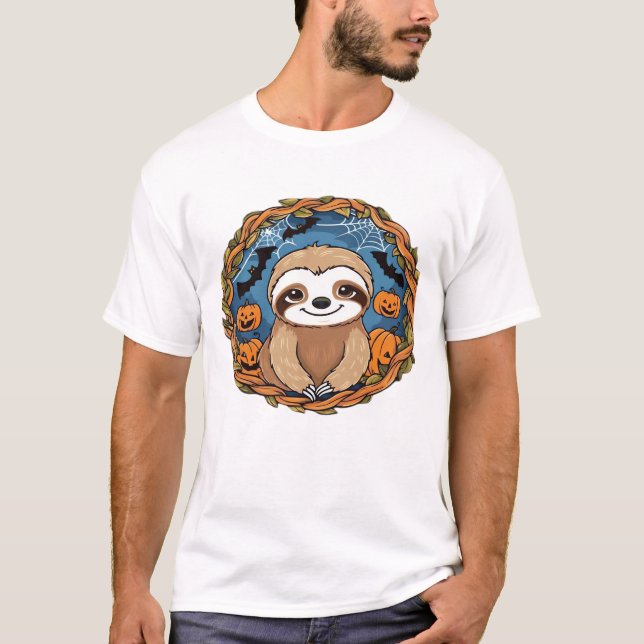 sloth, halloween, october, autumn, thanksgiving Ov T-Shirt (Vorderseite)