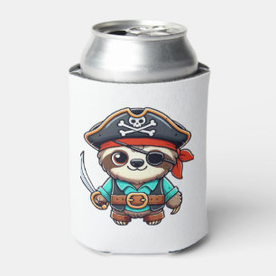 Sloth Halloween Pirate Kids Women Men Sloth Classi Dosenkühler