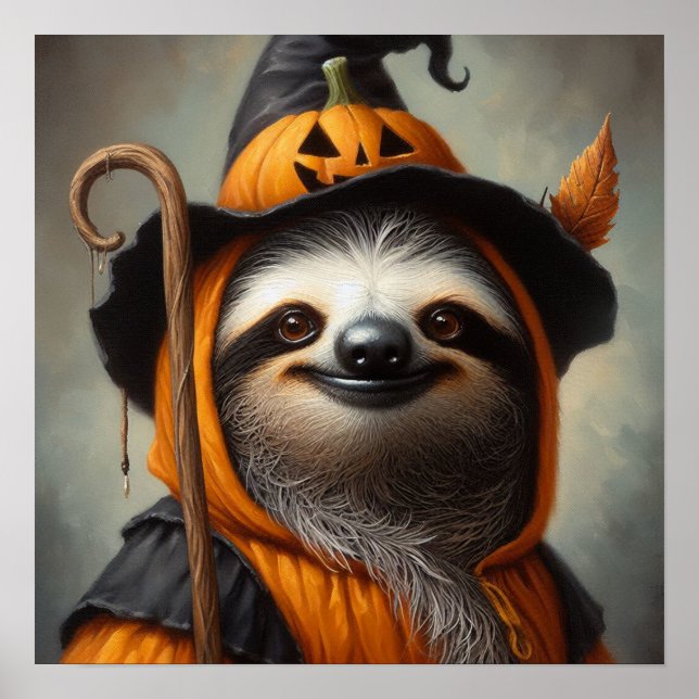 Sloth Halloween Poster (Vorne)