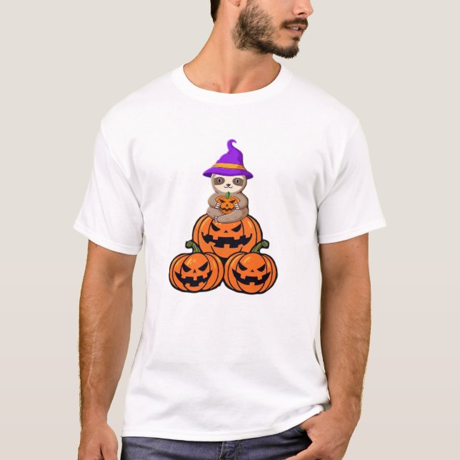 Sloth Halloween Premium T - Shirt (Vorderseite)