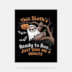 Sloth Halloween Sloths Niedlich Bat Vampire Essent Acrylschild