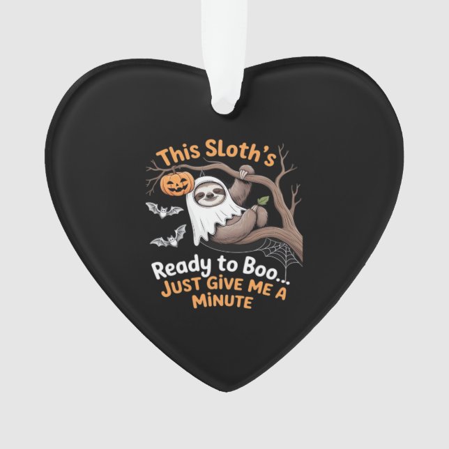 Sloth Halloween Sloths Niedlich Bat Vampire Essent Ornament (Vorderseite)