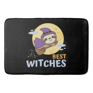 Sloth Halloween Witch Kids Witches Best Witches Badematte