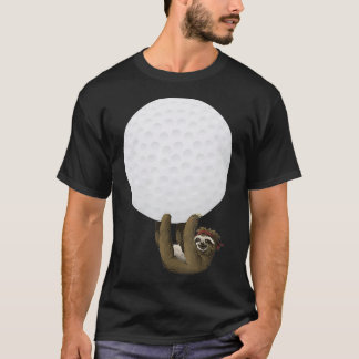 Sloth Hanging auf Golf Ball GIft T-Shirt