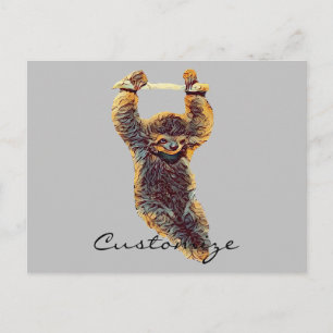 Sloth Hangout Thunder_Cove Postkarte