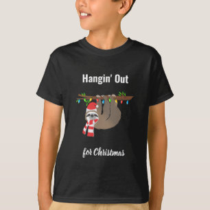 Sloth hangout zu Weihnachten T-Shirt