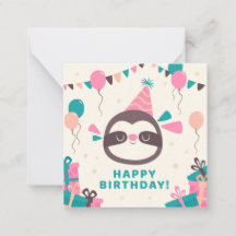 Sloth Happy Birthday