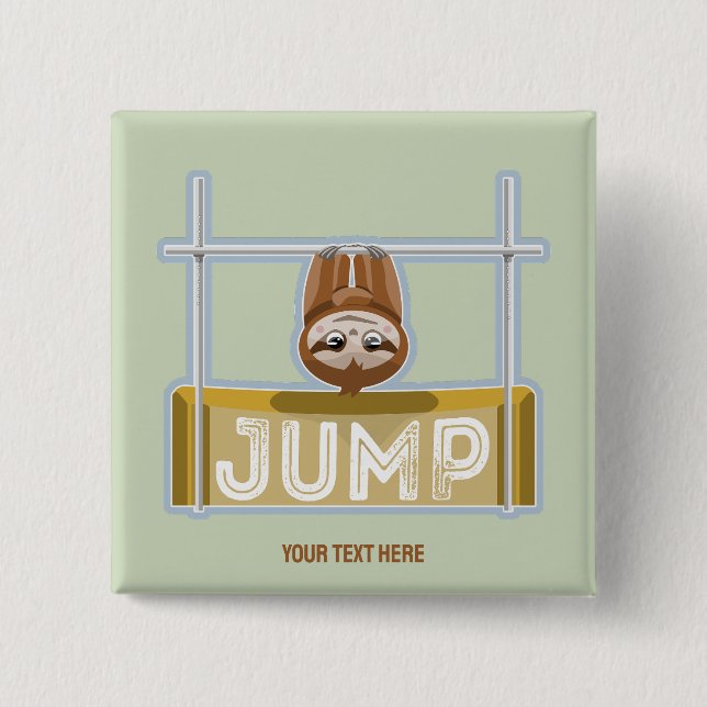 Sloth High Jump Button (Vorderseite)