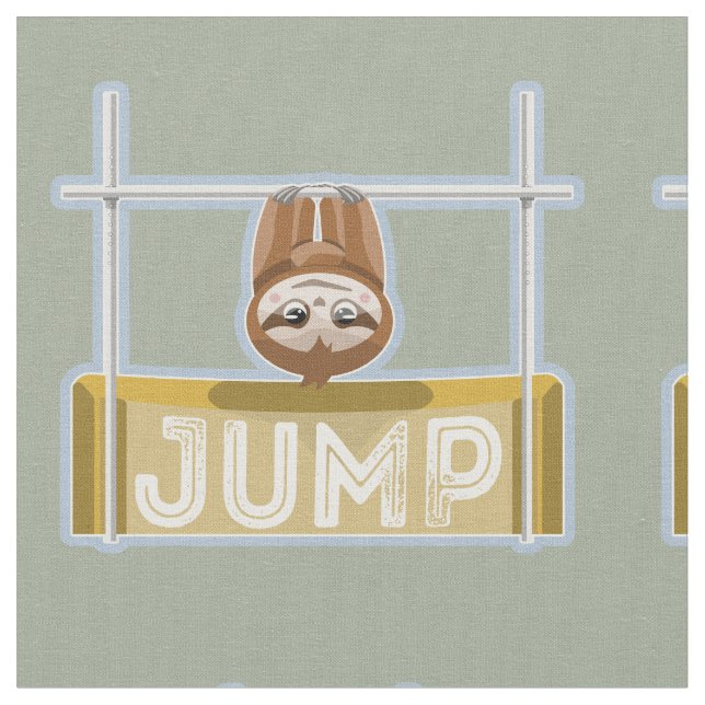 Sloth High Jump Stoff (Nahaufnahme)